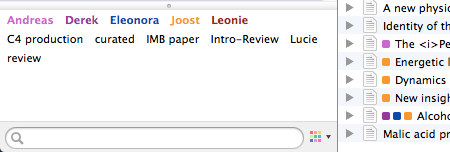 Sélecteur de marqueurs : marqueurs colorés